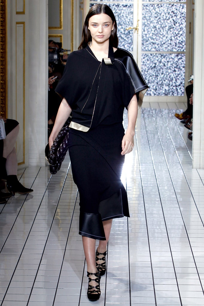 black silk asymmetric dress