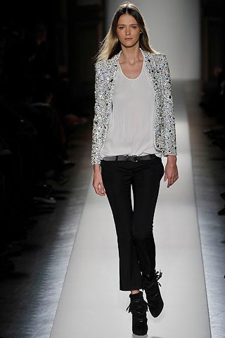 tailored white embroidered blazer