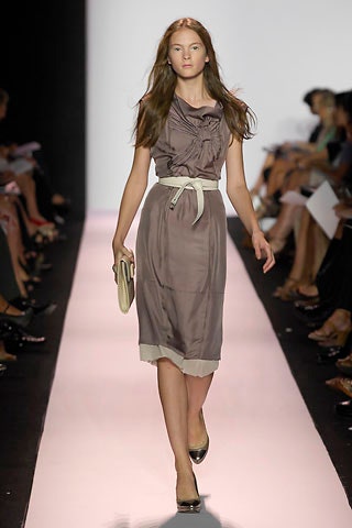 gray silk sleeveless dress