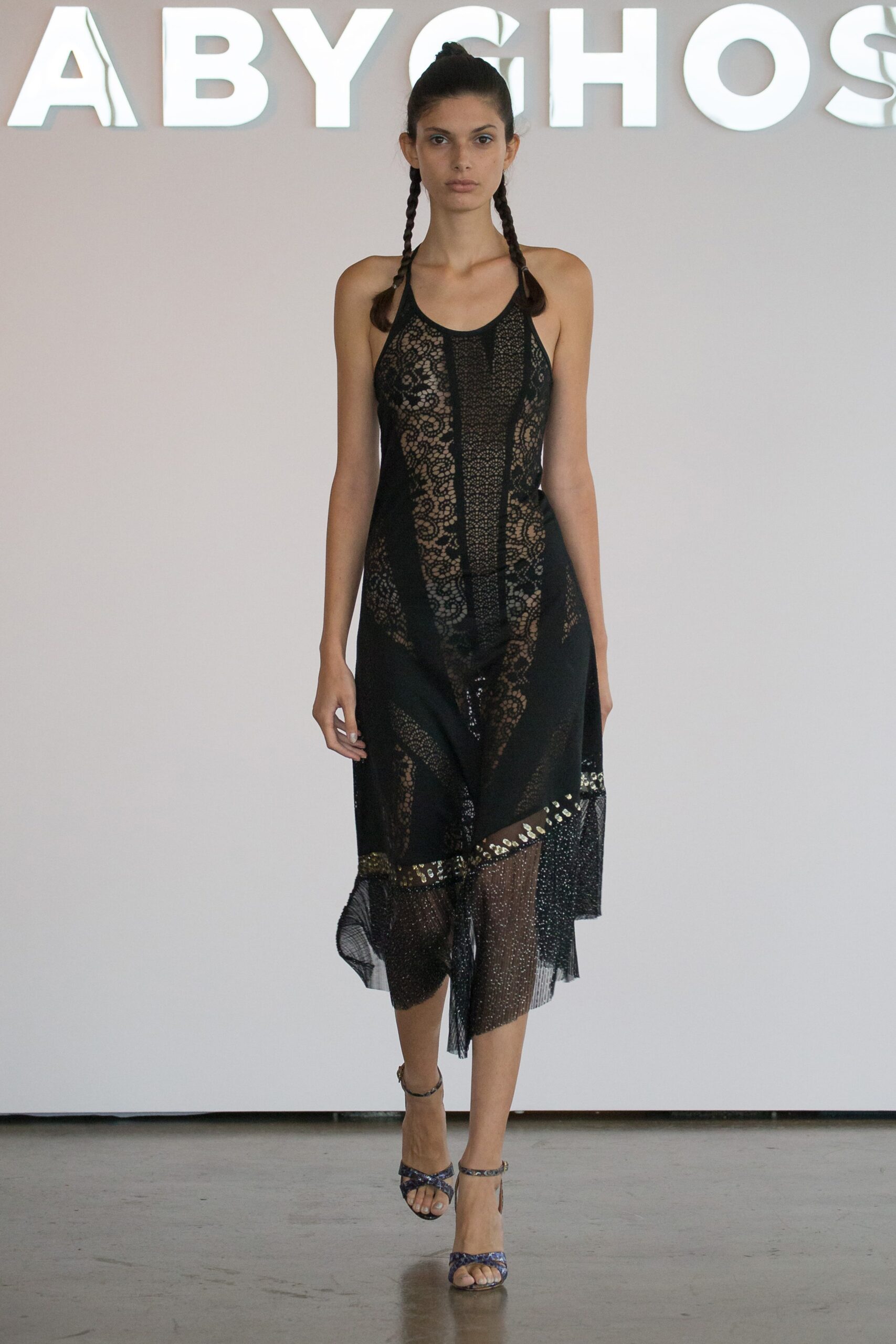 black and gold layered dress