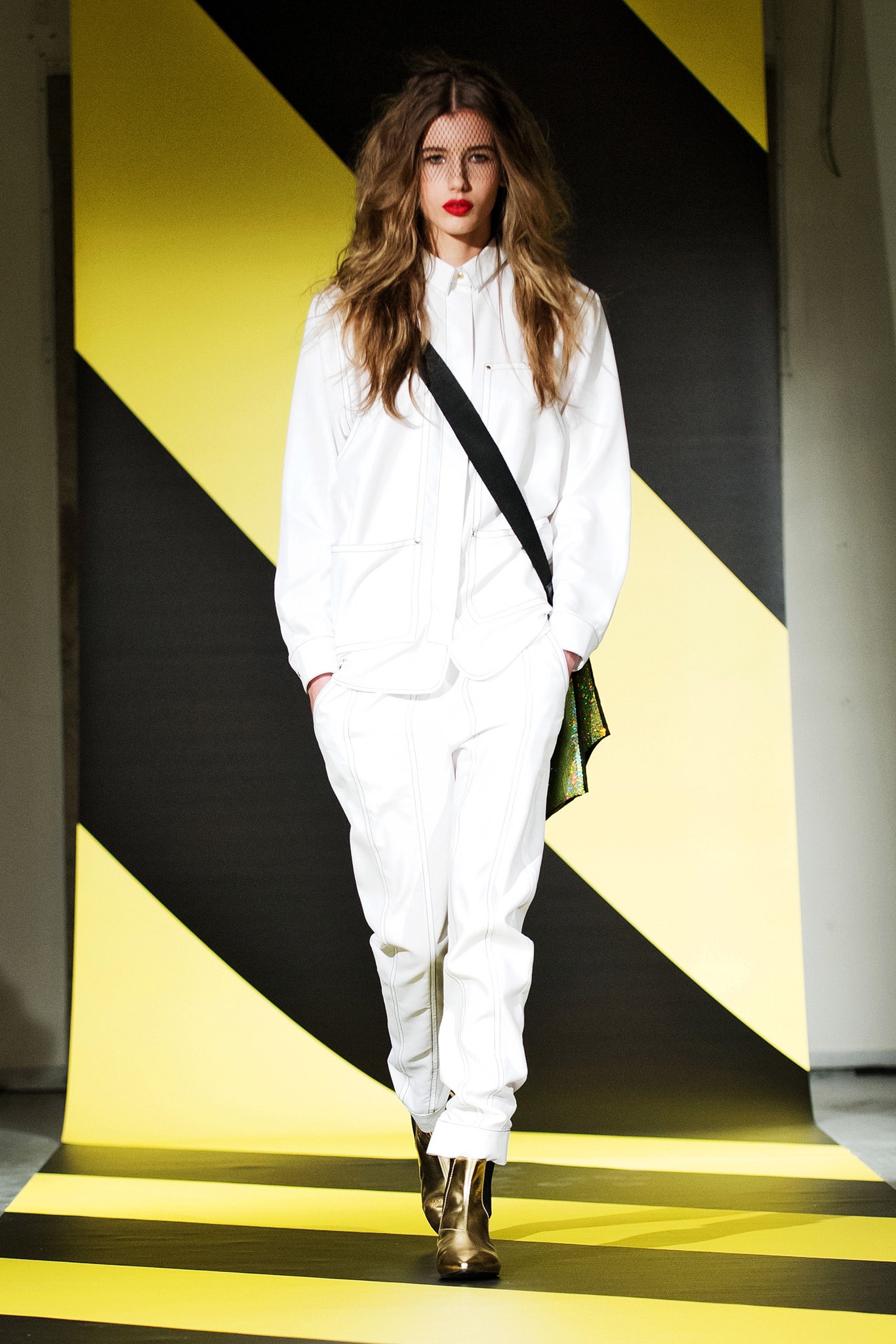 white relaxed jacket and pants