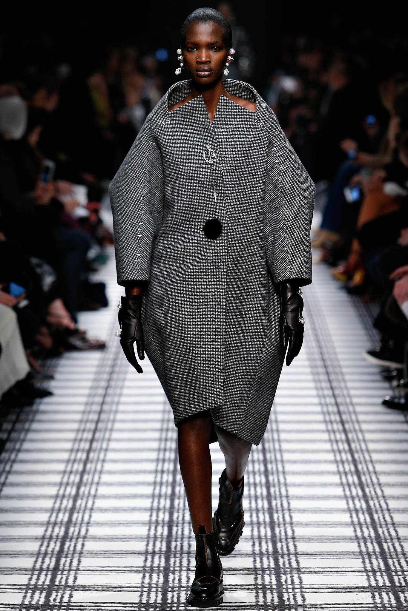 gray wool relaxed coat