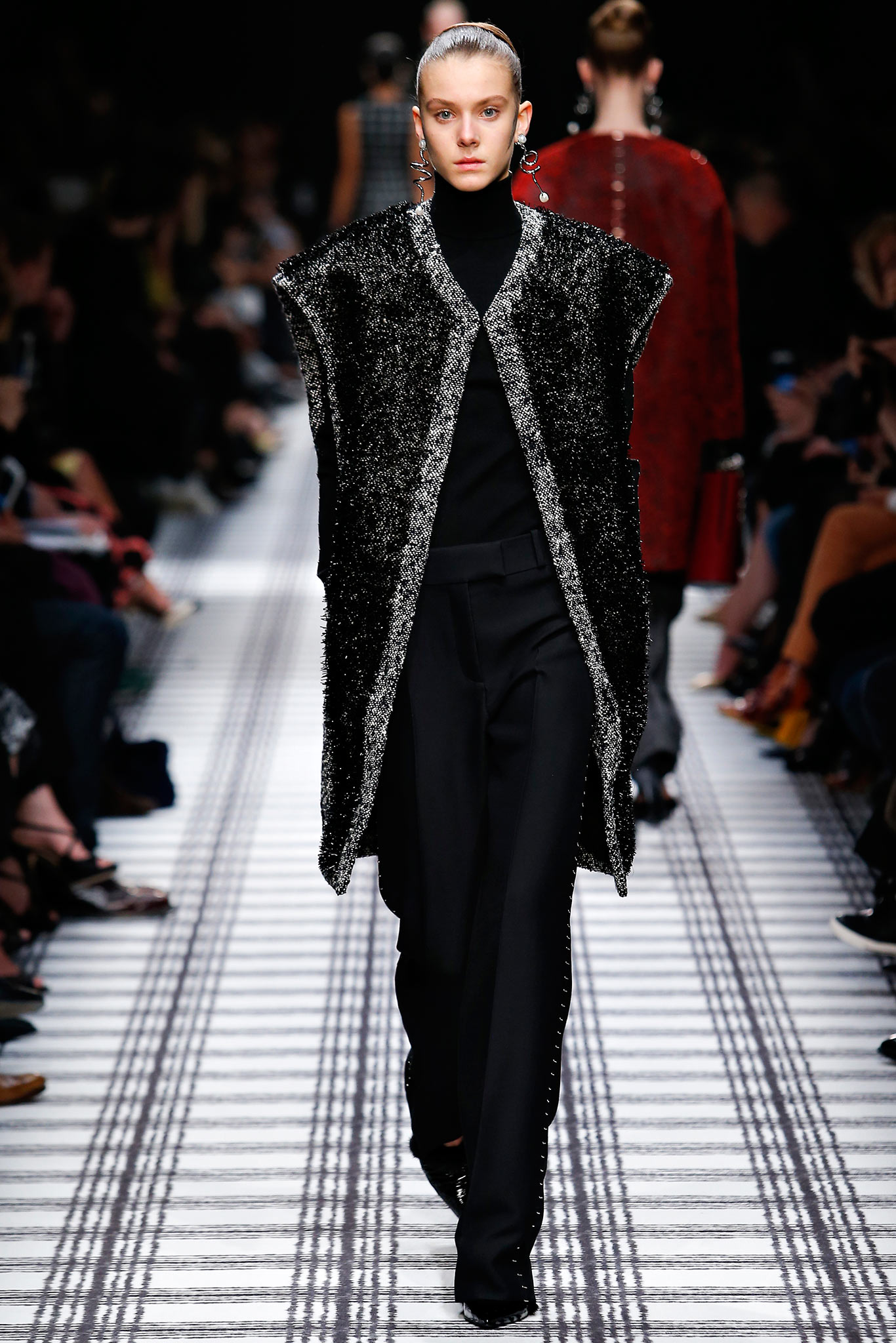 black velvet coat with turtleneck