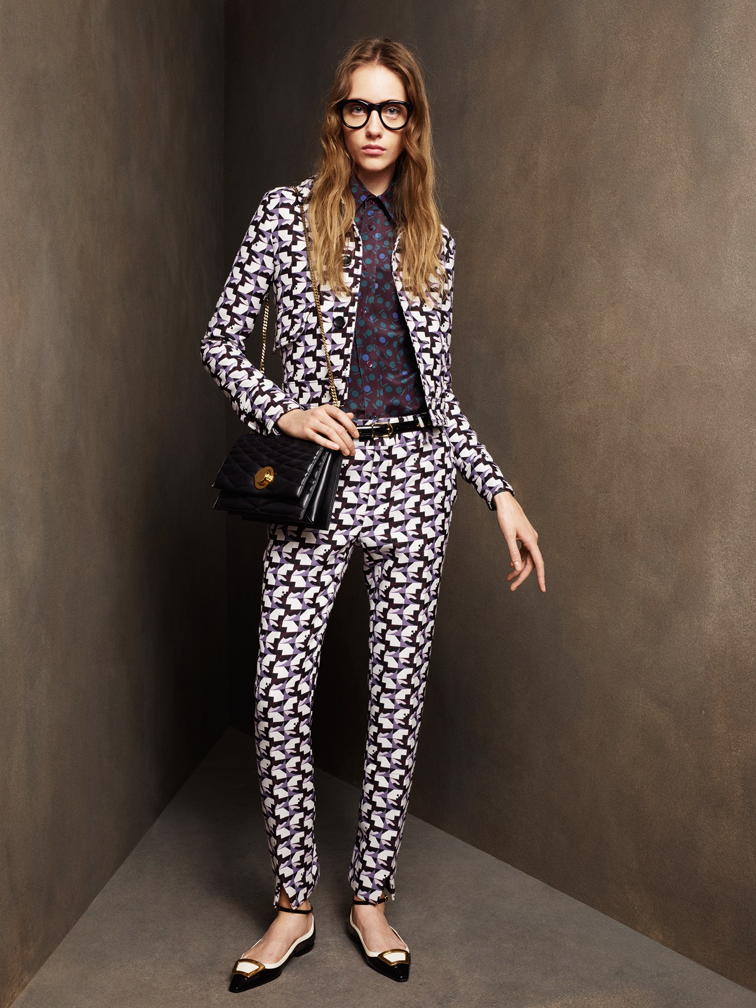 multi-pattern tailored suit