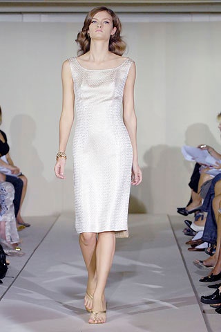 ivory silk sleeveless dress