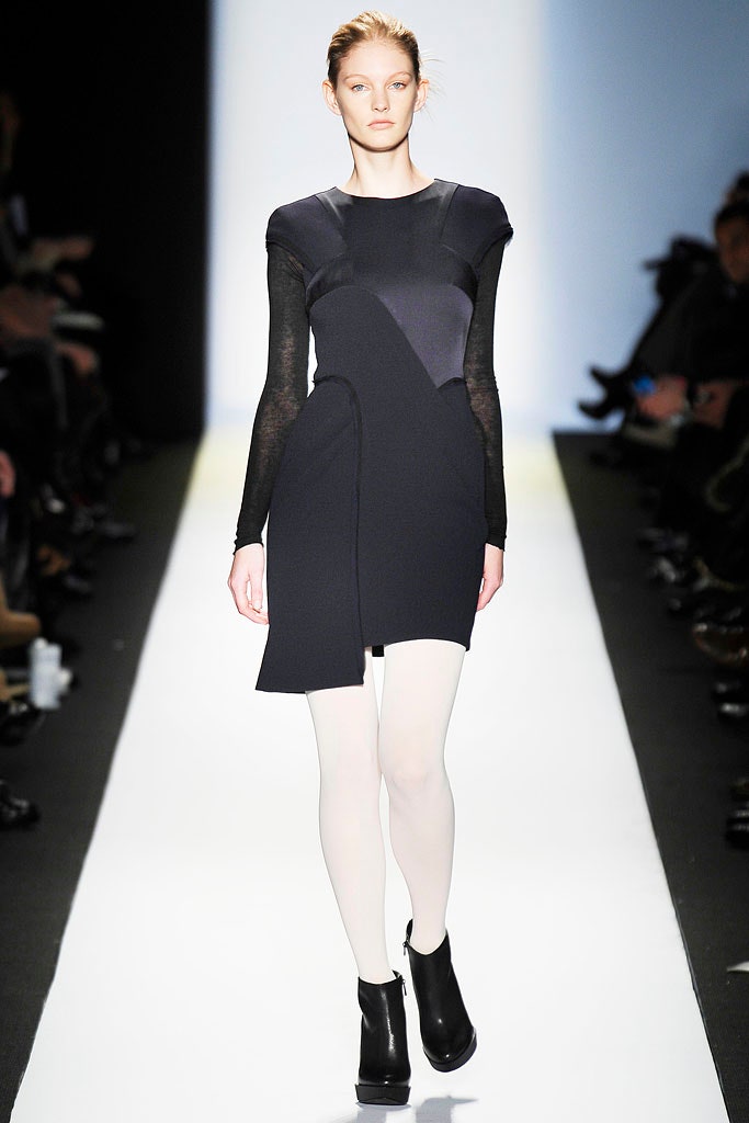 black and blue asymmetric dress