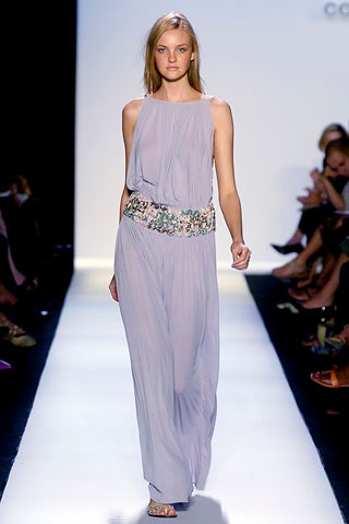 lavender pleated maxi dress