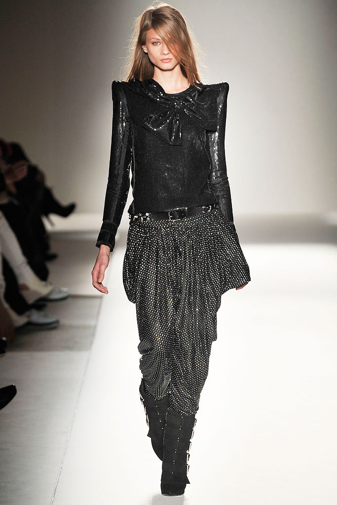 black silk blouse and pants