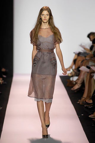 gray silk sleeveless dress