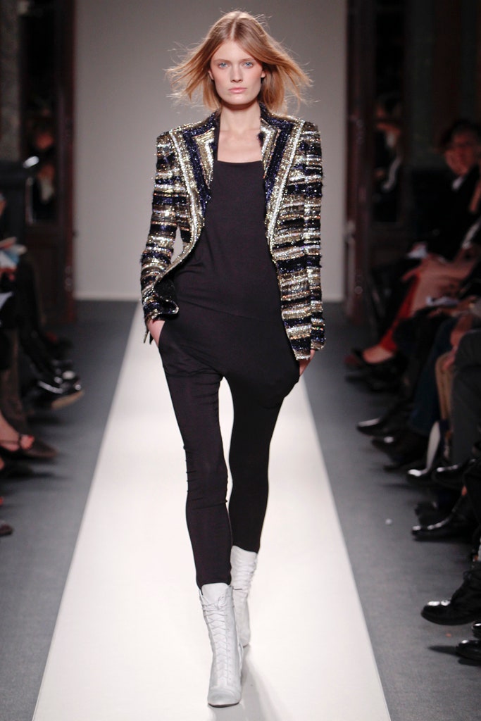 tailored black and gold blazer