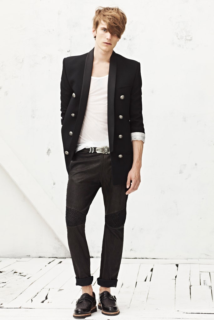 black denim slim zippered pants