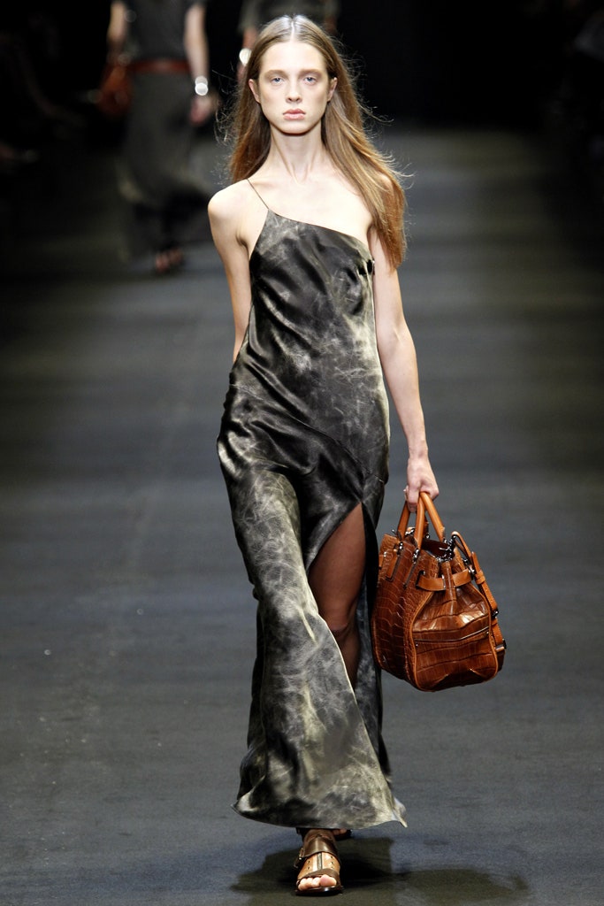 brown leather textured bag