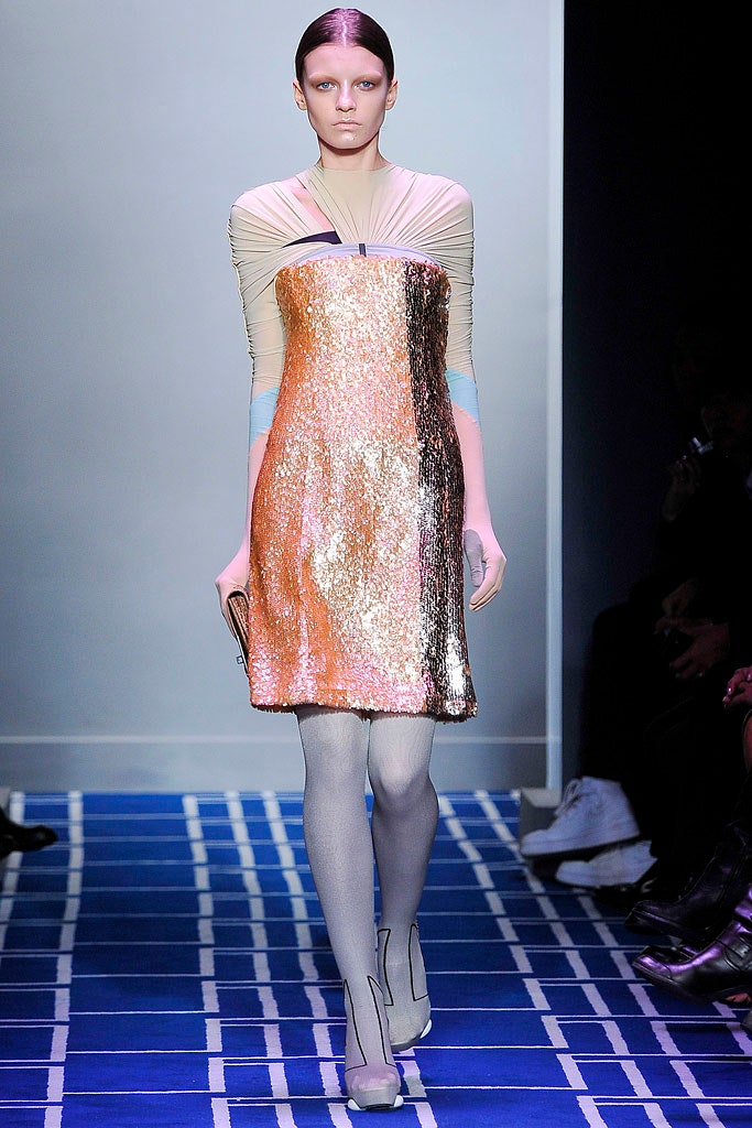 fitted mini dress with sequins
