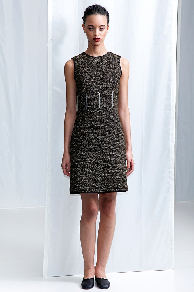 black gold sleeveless mini-dress