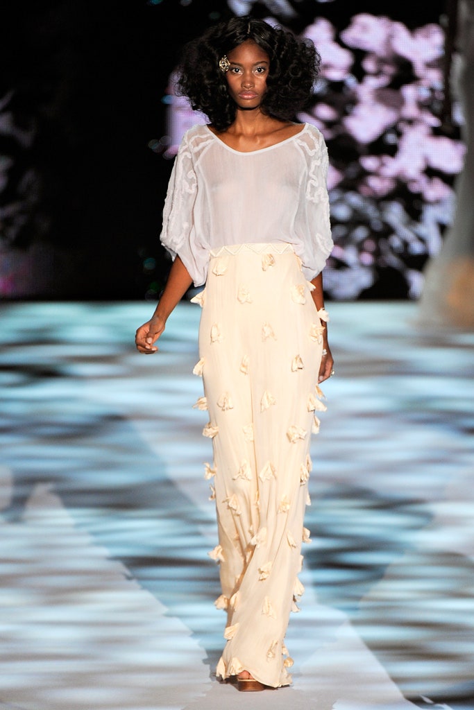 beige sheer ruffled maxi dress