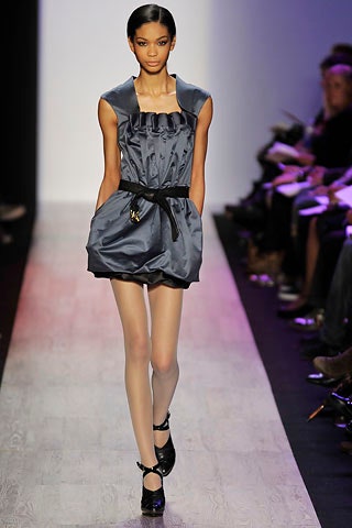 gray silk sleeveless mini dress