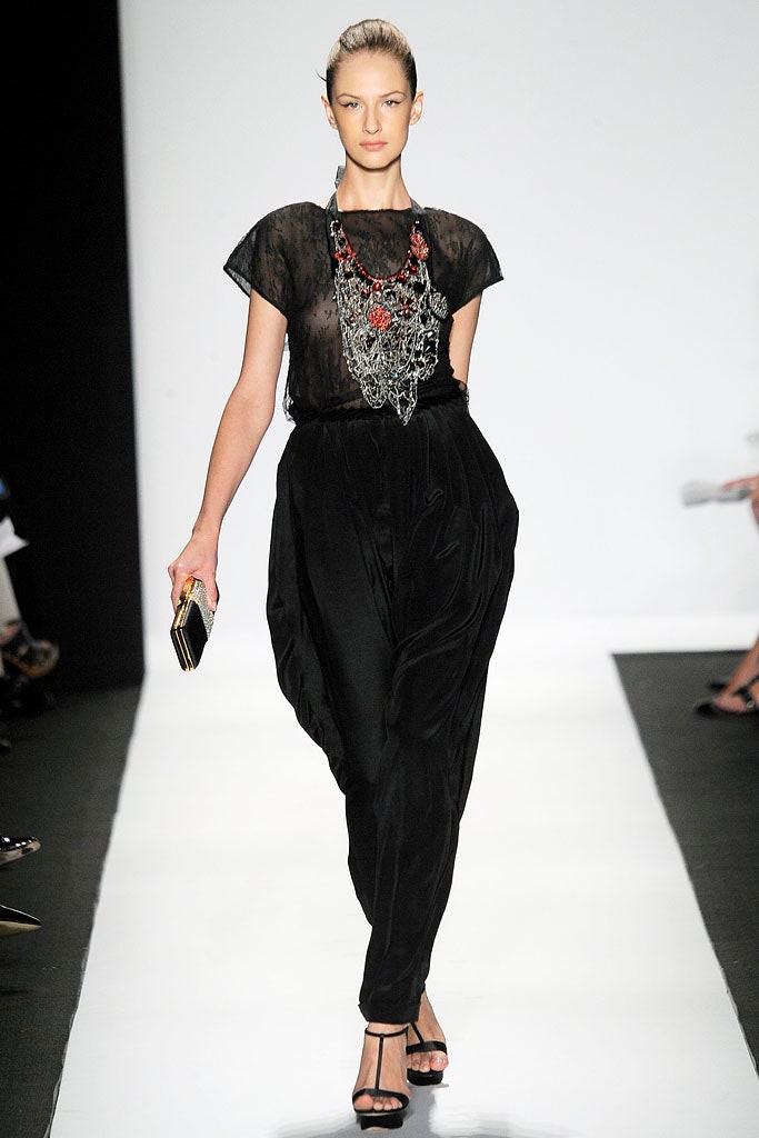 black silk top and pants