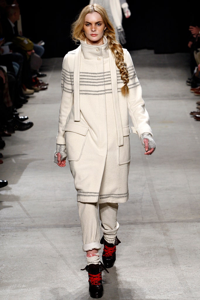 white wool relaxed coat