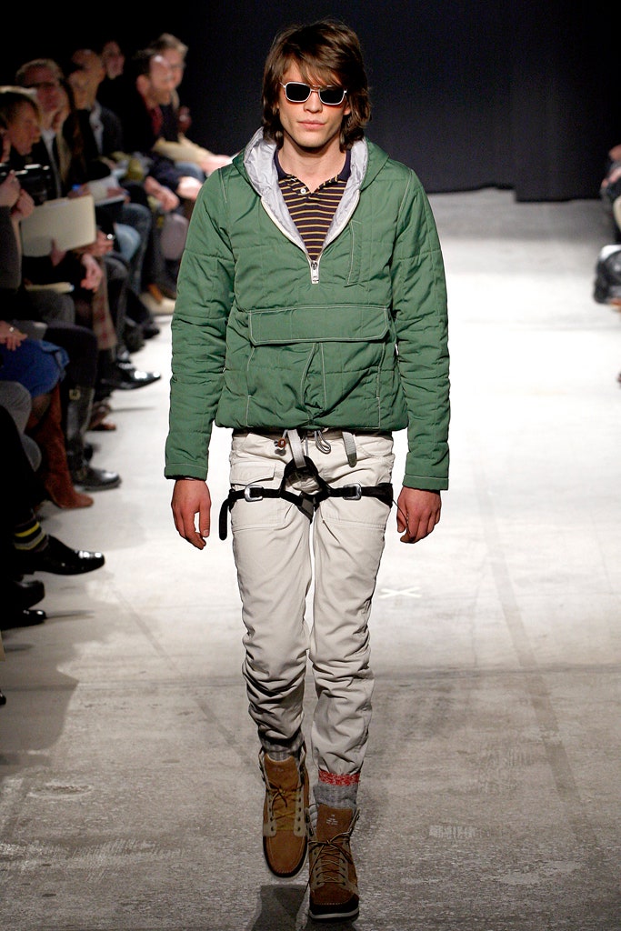 green relaxed jacket with white shirt