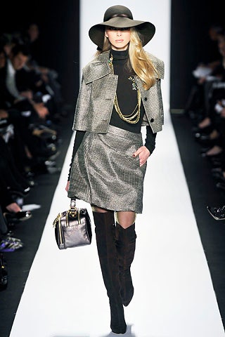 gray tweed long-sleeve collared structured buttoned jacket