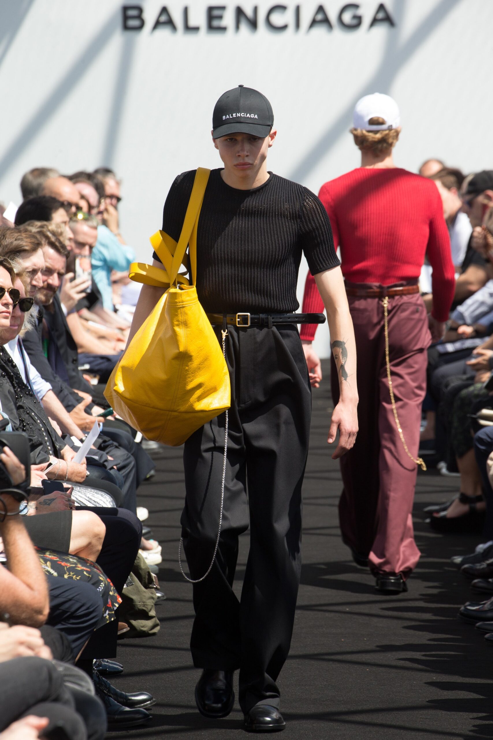 yellow cotton oversized bag