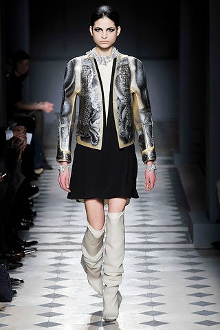 fitted black silk mini dress with embroidered jacket