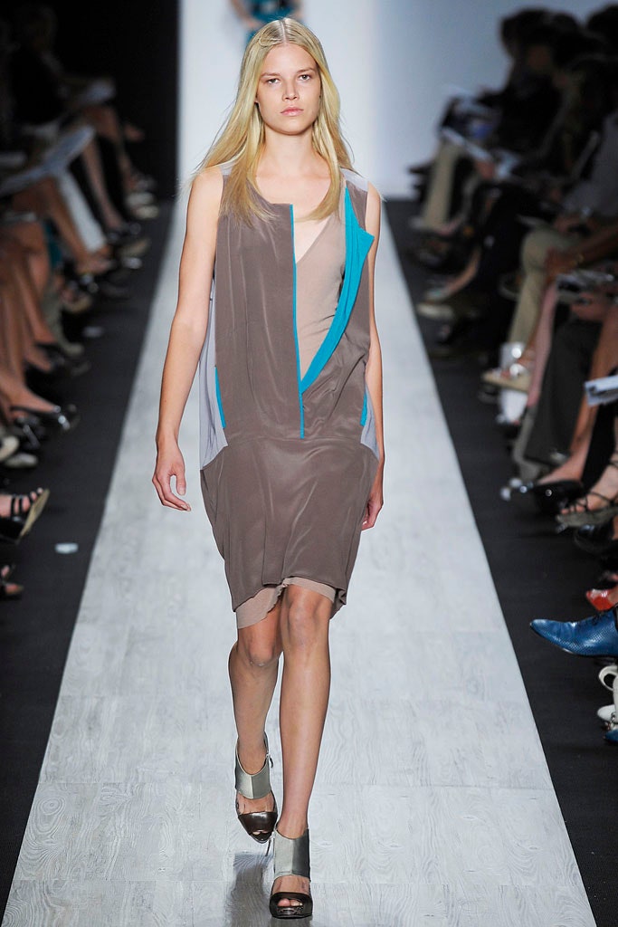 brown silk sleeveless dress