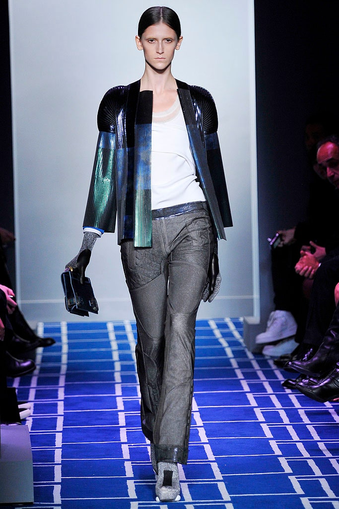 structured black vinyl jacket