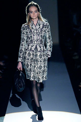 black and white embroidered midi dress