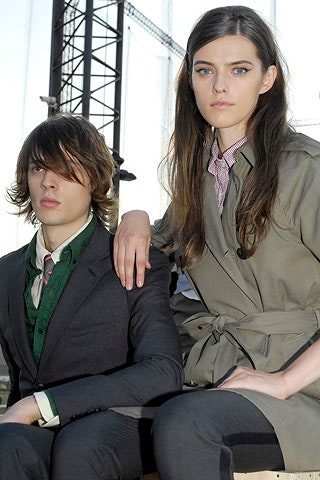 beige cotton long-sleeve collared fitted belted trench