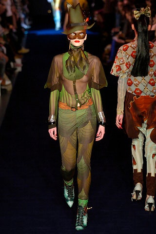 green printed jumpsuit with hat