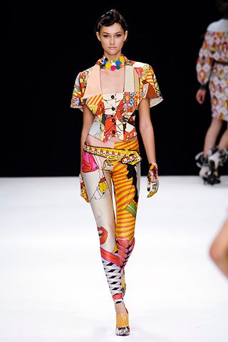 multi fitted straight-leg pants