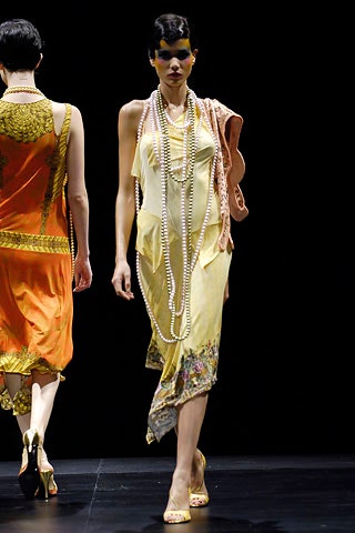 yellow silk sleeveless dress