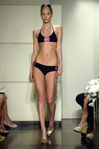 black embellished bikini