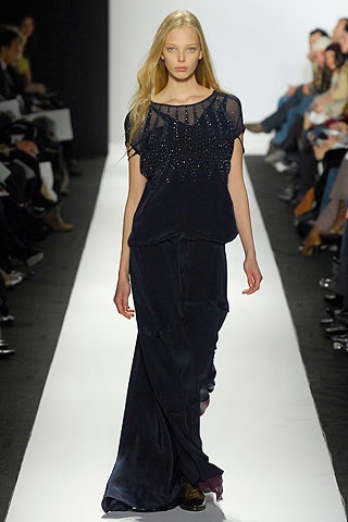 black silk top and skirt