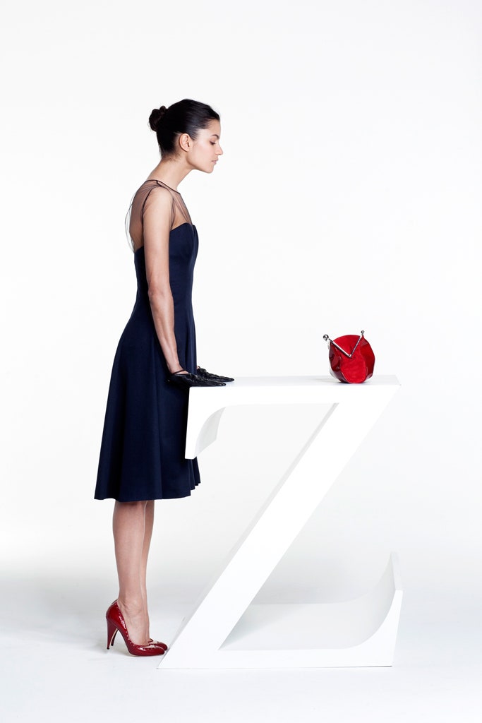 black silk sleeveless dress