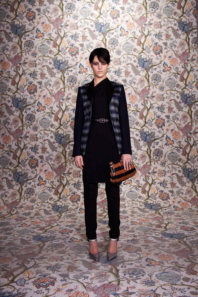 black tailored blazer and dress