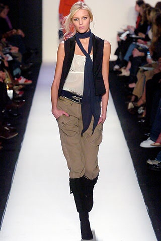 fitted black vest with cargo pants