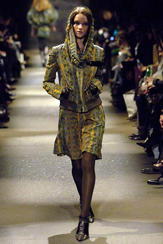 green yellow printed mini dress