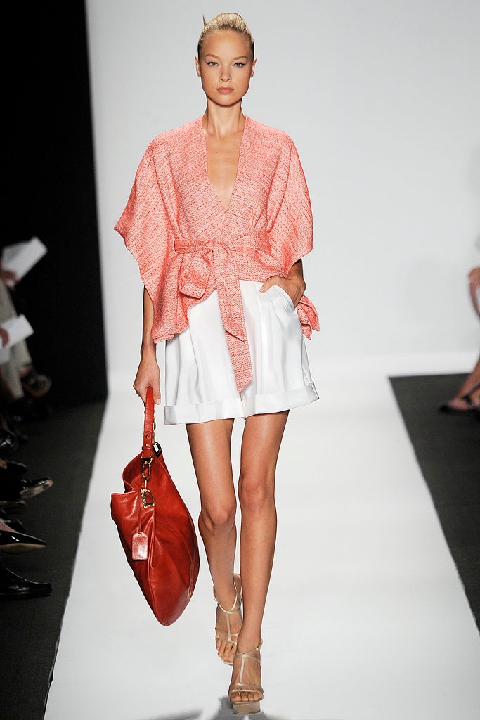 coral cotton sleeveless v-neck relaxed belted top