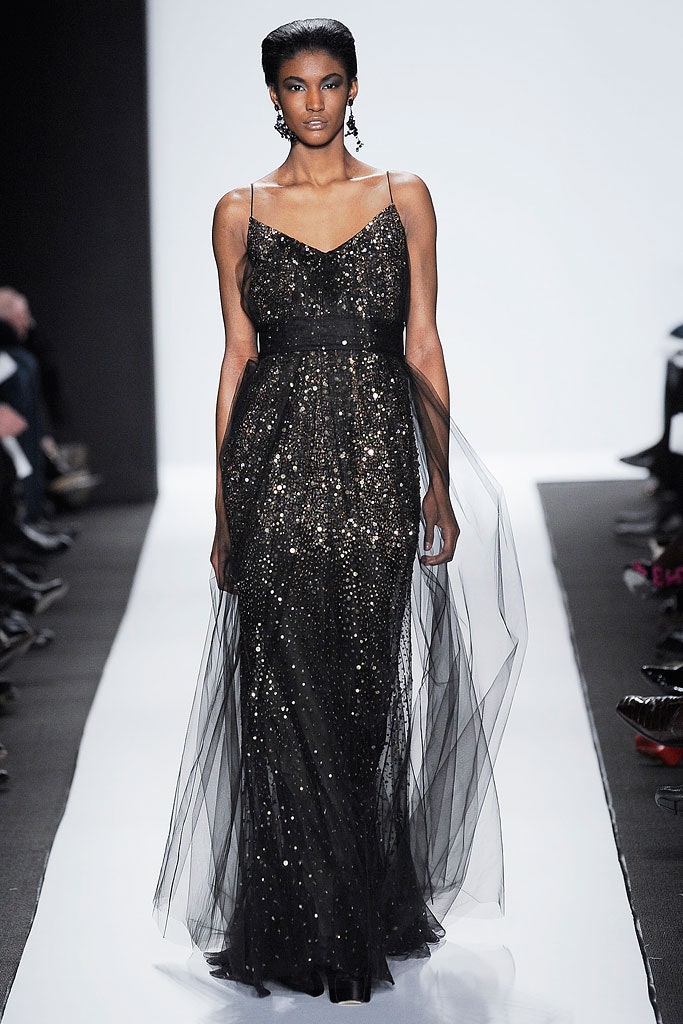 black and gold sequined gown