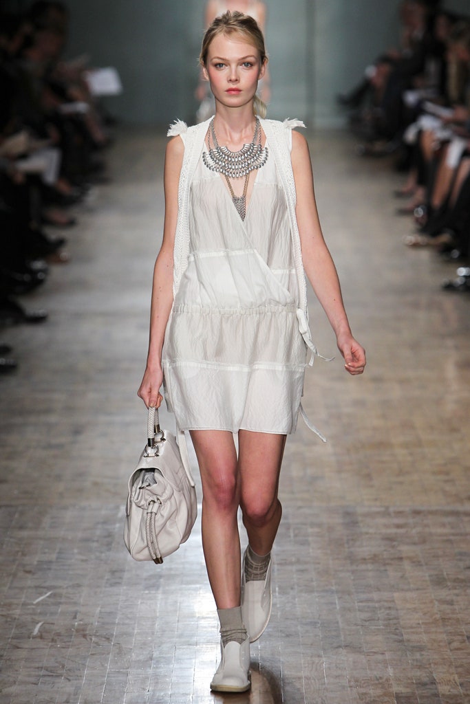 white silk sleeveless dress