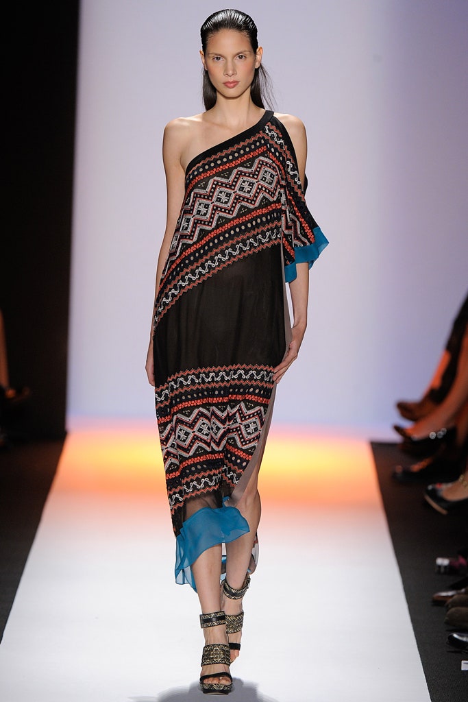 black printed asymmetric dress