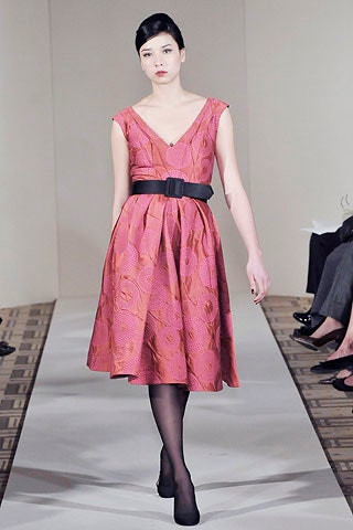 pink silk sleeveless dress