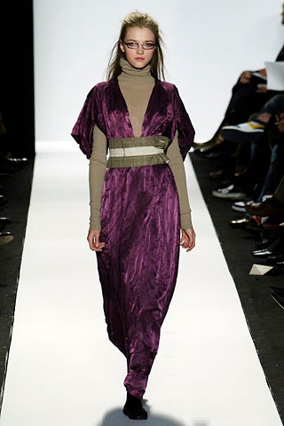 purple silk maxi dress with turtleneck