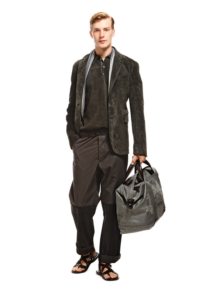 tailored black suede blazer