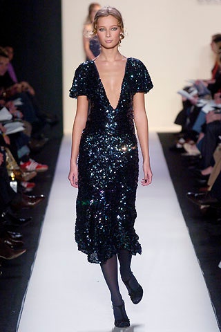 black sequin fitted dress