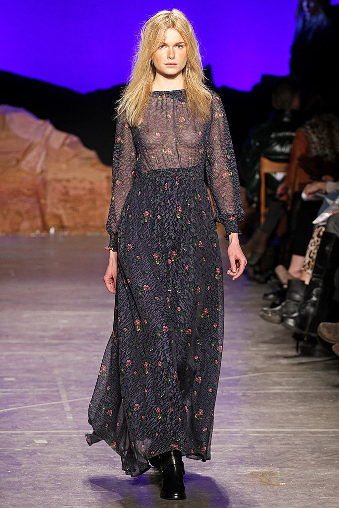 black floral chiffon maxi dress