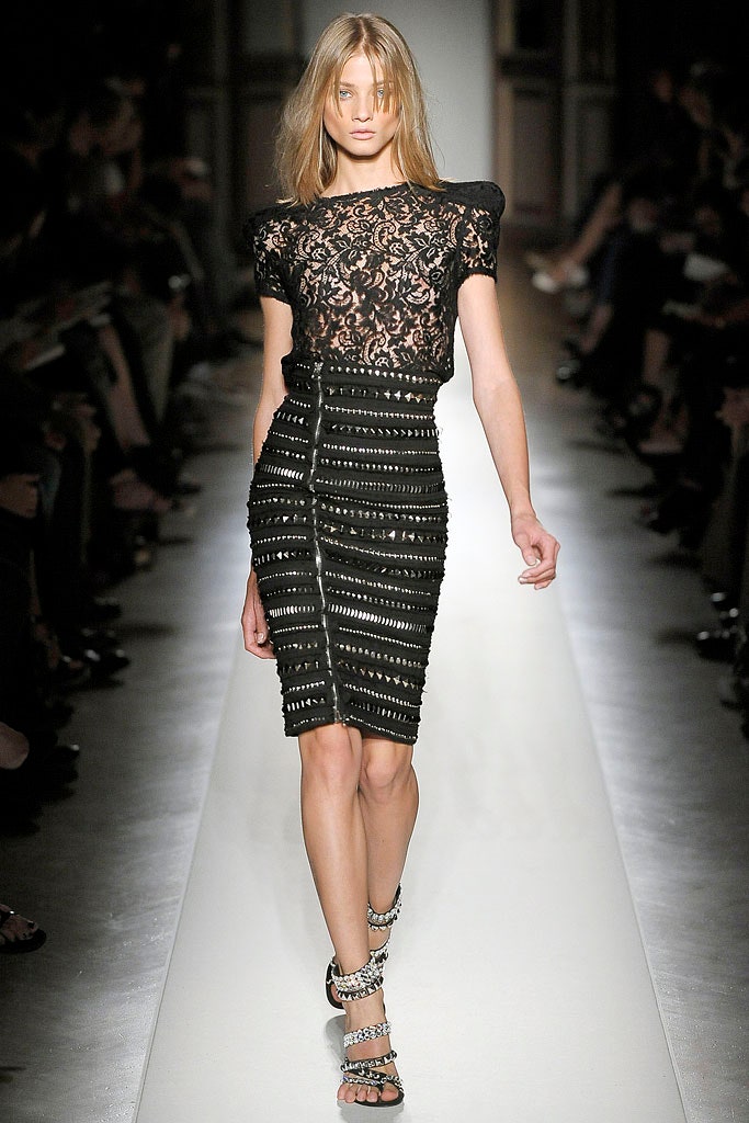 black lace fitted mini dress