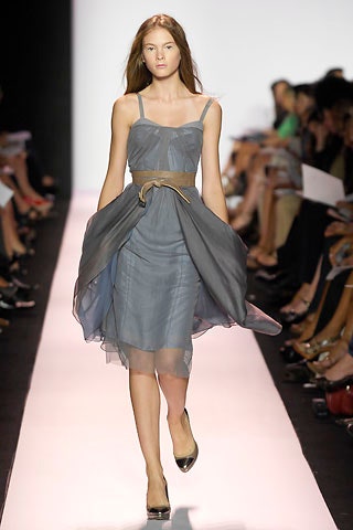 gray silk sleeveless dress